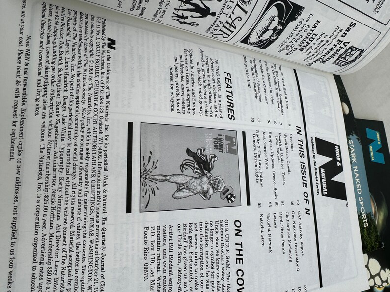 Vintage 1990s Nude & Natural Magazines (lot of 4) Nudist Magazine - Etsy