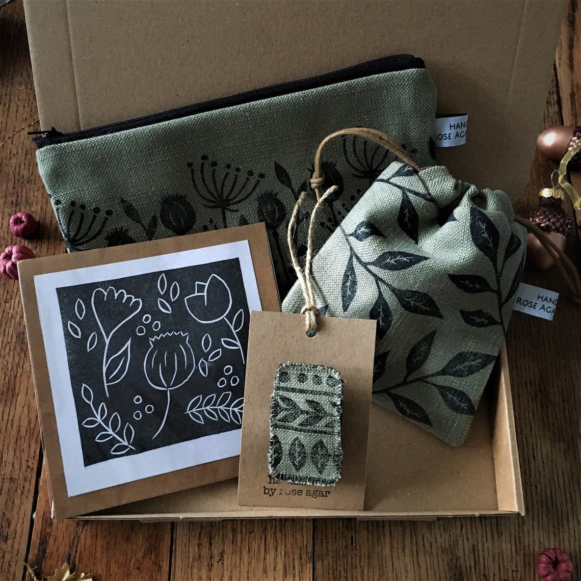 Nature themed gift set bags & purses handmade gifts for Etsy