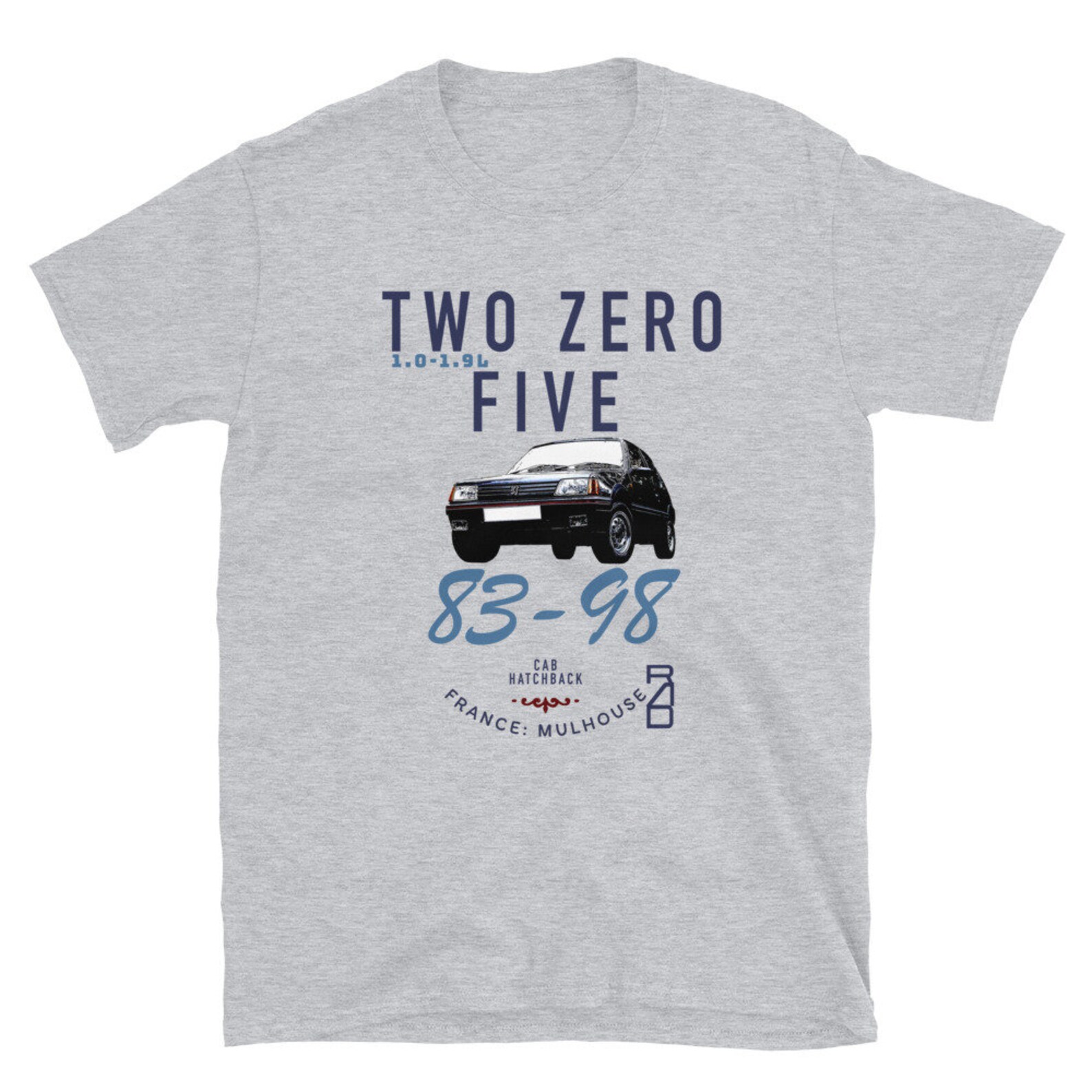 Peugeot 205 Gti Tshirt 205 Gti Shirt 1980s Classic Car Etsy