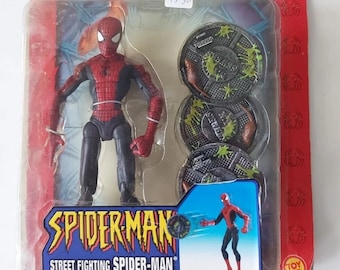 Clássicos do Homem-Aranha - Figura de ação de esgoto de briga de rua Toybiz Legends Raro