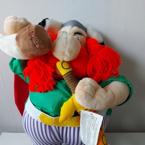 Vintage Asterix Abraracourcix Plush Toy 1994 Michael Mühleck 15”
