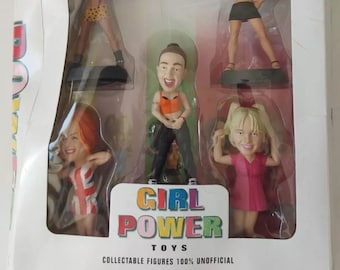Spice Girls - Girl Power Complete Collectable Figure Figurine Set Vintage Rare