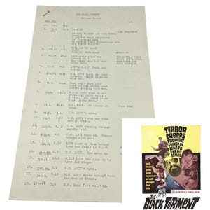 A Study In Terror 1965 Original Script Hammer Horror Sherlock Holmes Gothic Rare