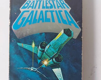 Battlestar Galactica vintage Book Movie Accompaniment Futura Glen A Larson