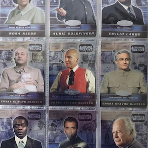 Extension 40e anniversaire de James Bond, Chase Bond Villians, cartes BV001 - BV0019