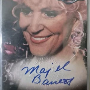 Star Trek Deep Space Nine Autogrammkarte A15 Majel Barrett / Botschafter Lwaxana Troi