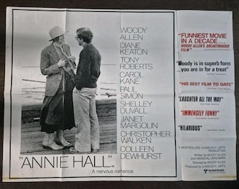 アニー・ホール 1977 ウディ・アレン ビンテージ映画ポスター復刻版 約