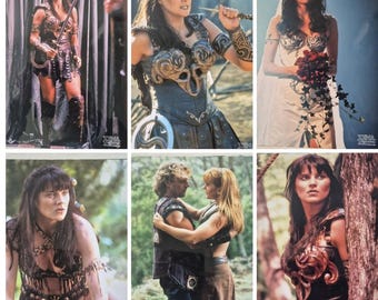 Xena Warrior Princess Original Glossy Lobby Promo Photos x 6  Rare 10&quot;x 8&quot;