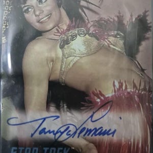 Star Trek The Original Series Autogramm Karte A94 Tanya Lemani / Kara Autogramm Selten
