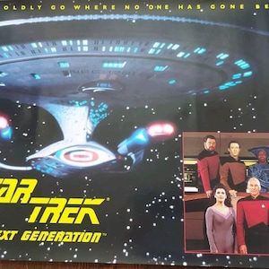 Star Trek TNG &#39;To Boldly Go Where No one Has Gone Before&#39; 32&quot; x 21&quot; Poster Rare