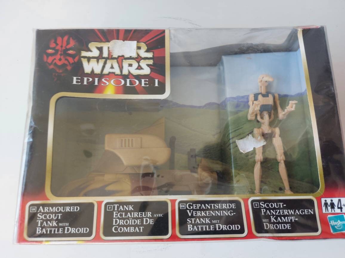 Star Wars Armoured Scout Tank With Battle Droid Phantom Menace