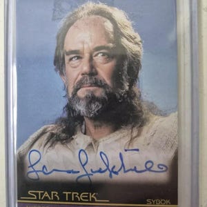 Star Trek The Final Frontier Autogrammkarte A48 Laurence Luckinbill / Sybok LIMITED