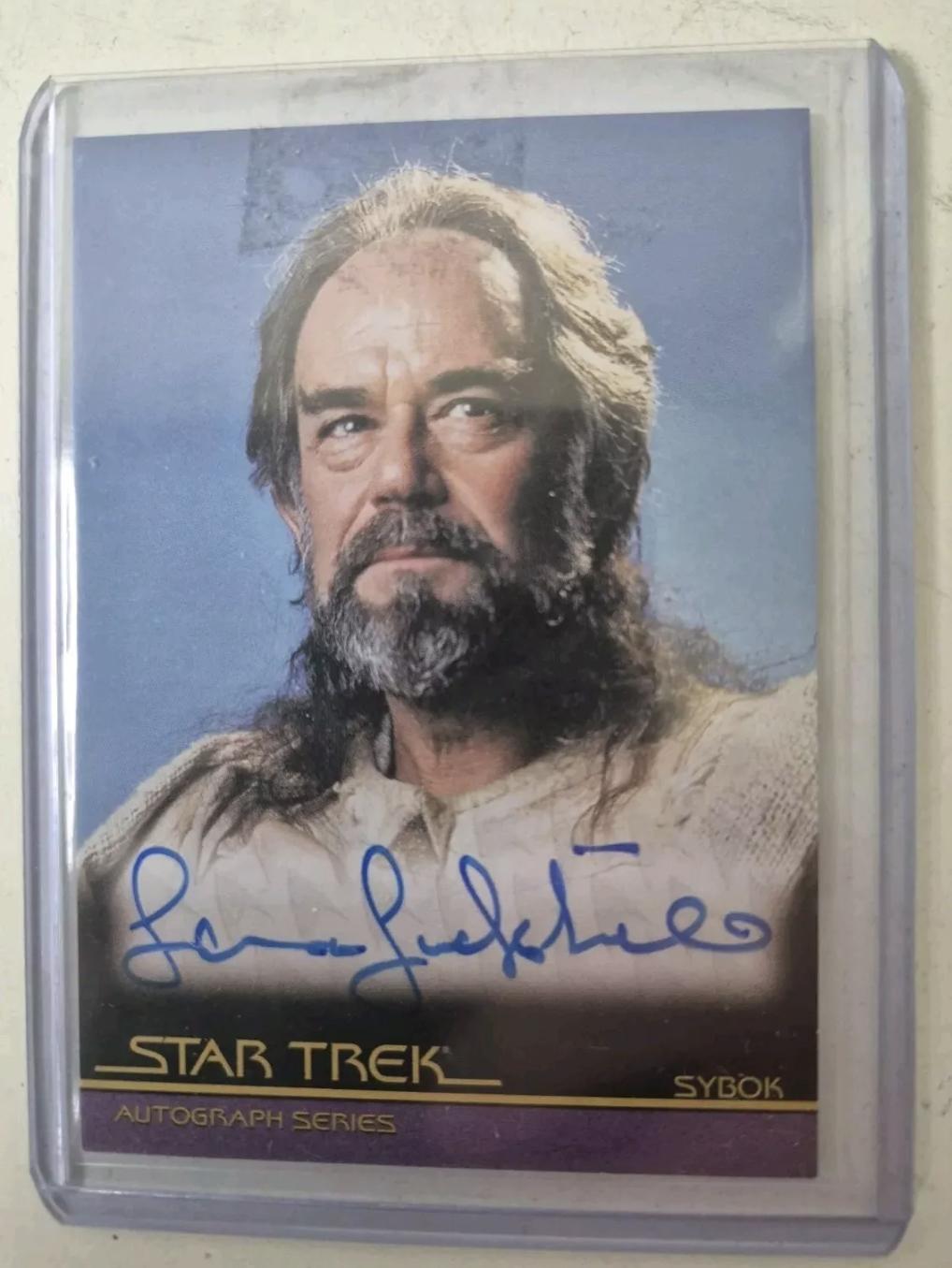 Star Trek The Final Frontier Autograph Card A48 Laurence Luckinbill / Sybok LIMITED