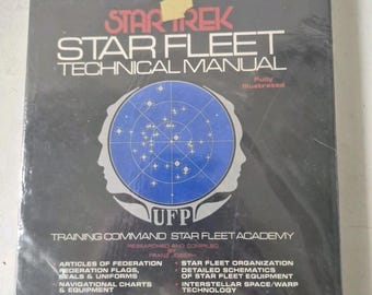 STAR TREK Star Fleet Technical Manual Vintage Softcover Book - Etsy