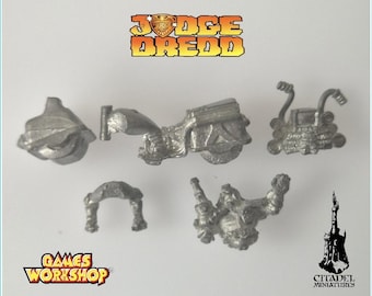 Judge Dredd Metal Citadel Miniatures JD1 Judge Dredd & Lawmaster Bike Games Workshop 1985 2000AD Rare