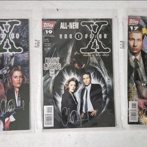 X-Files Magazine #17-19Topps Signed Charles Adlard & Gordon Purcell Only 200 COA
