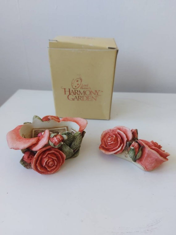 Lord Byron Harmony Garden Double Pink Rose Sculpture Retired Box Limited Edition - Etsy Lord Byron Harmony Garden Double Pink Rose Sculpture Retired Box Limited Edition - Etsy