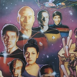 Star Trek TNG Orginal 35&quot; x 23&quot; Vintage Poster 1988 Rolled