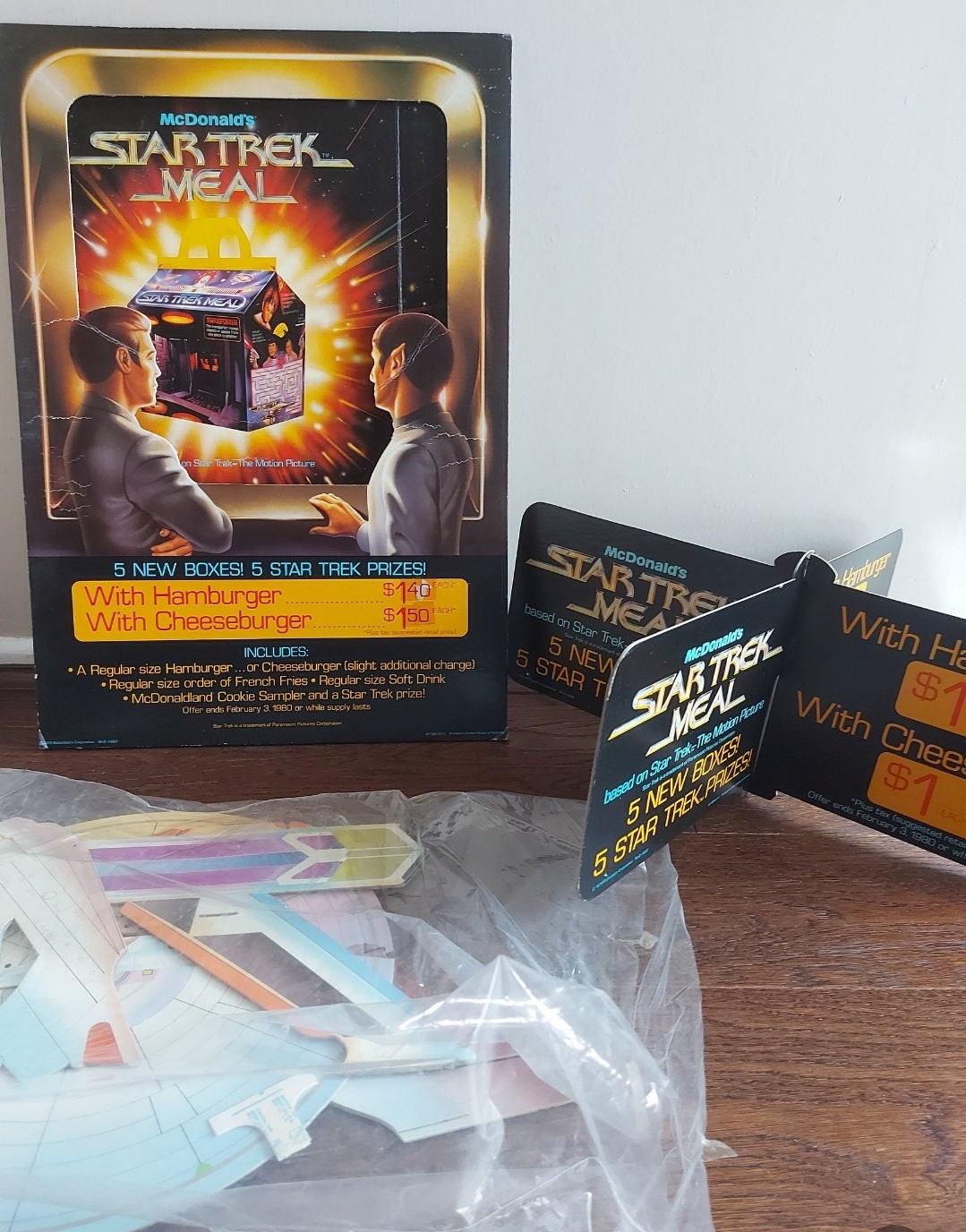 Star Trek the Motion Picture Mcdonald's Happy Meal Standee