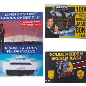 Ulotki Jamesa Bonda Goldeneye Varta / Living Daylights Philips Etc Holenderski 1980/90