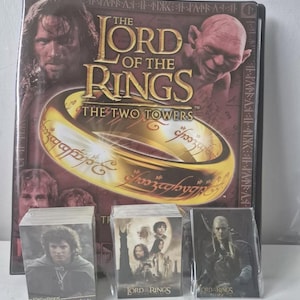 Herr Der Ringe Zwei Türme Komplette Prismatic Chase Sets Binder Topps 2002