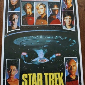 Star Trek TNG Original TODAY Promo Preview Vintage 30&quot; x 20&quot; Poster 1990