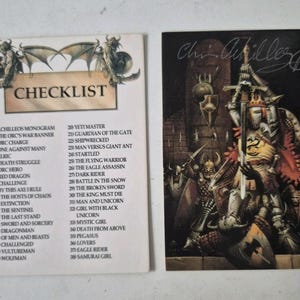Christos Achilleos 1992 signiertes FPG Fantasy Art Trading Card Set TKG CCG