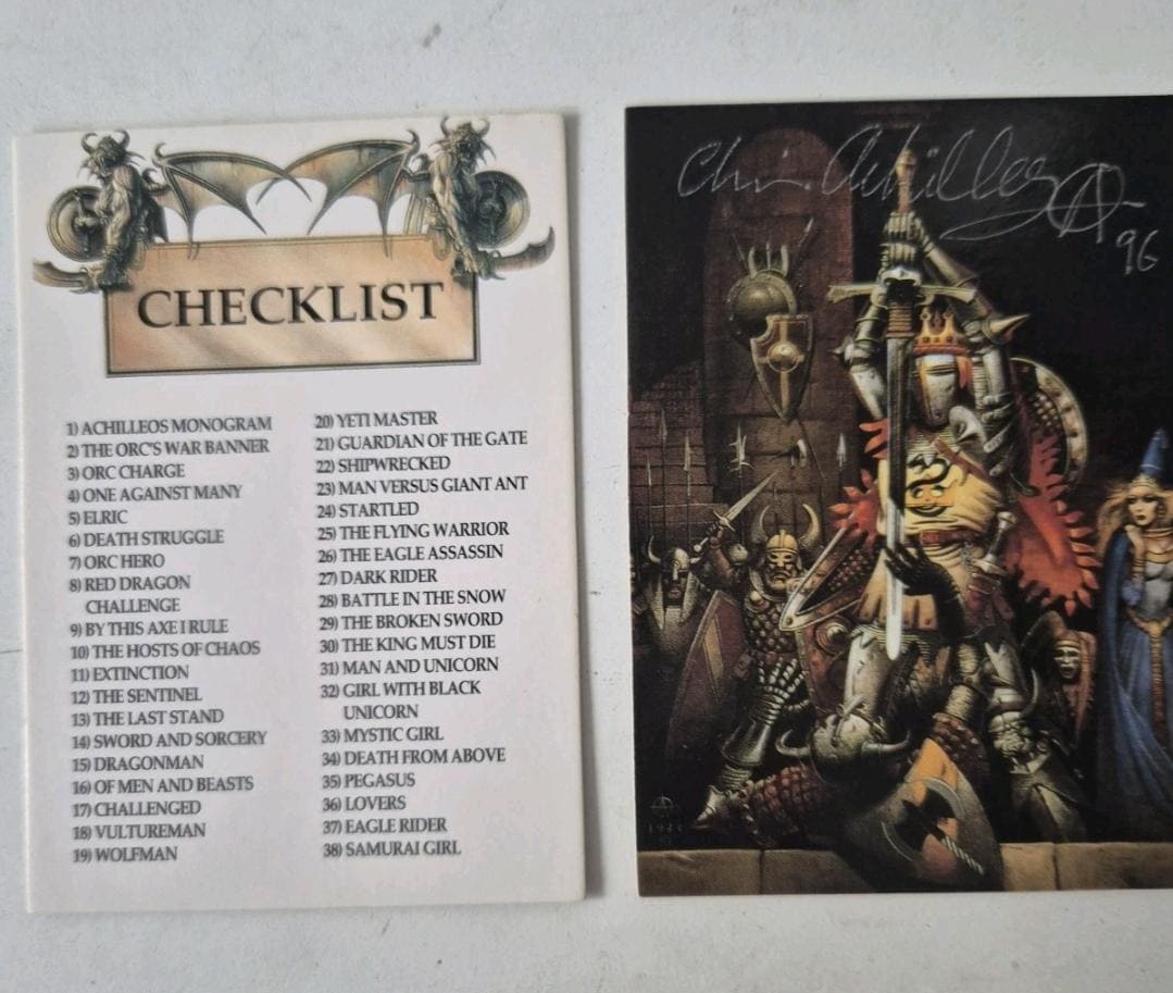 Christos Achilleos 1992 Signed FPG Fantasy Art Trading Card Set