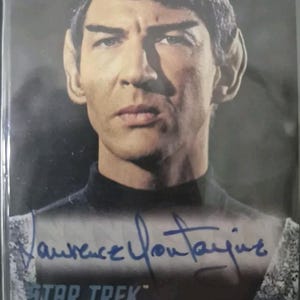 Star Trek The Original Series Autogrammkarte A105Lawrence Montaigne / Stonn From Amok Time Rare