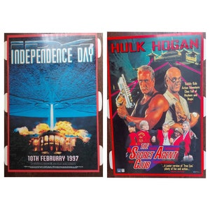 Independence Day / The Secret Agent Club Hulk Hogan Promo Standee Banner