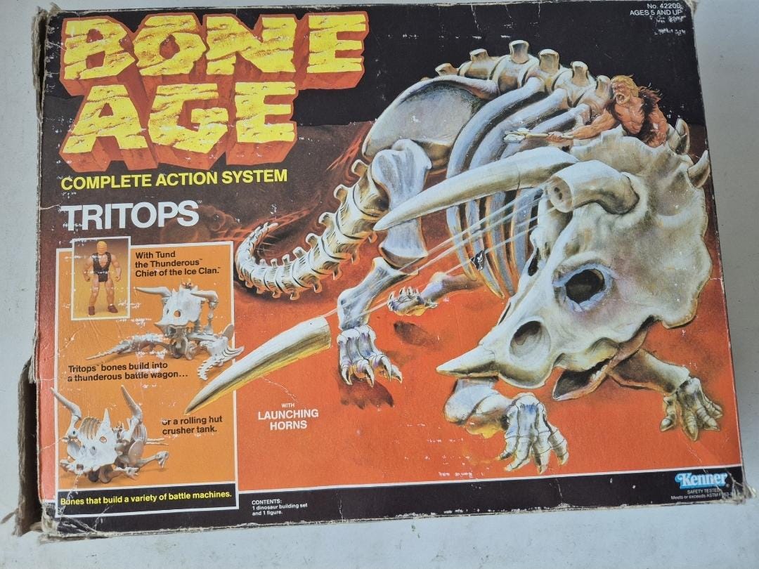 Bone Age Tritops (with Tund) Ice Clan Complete Vintage Kenner