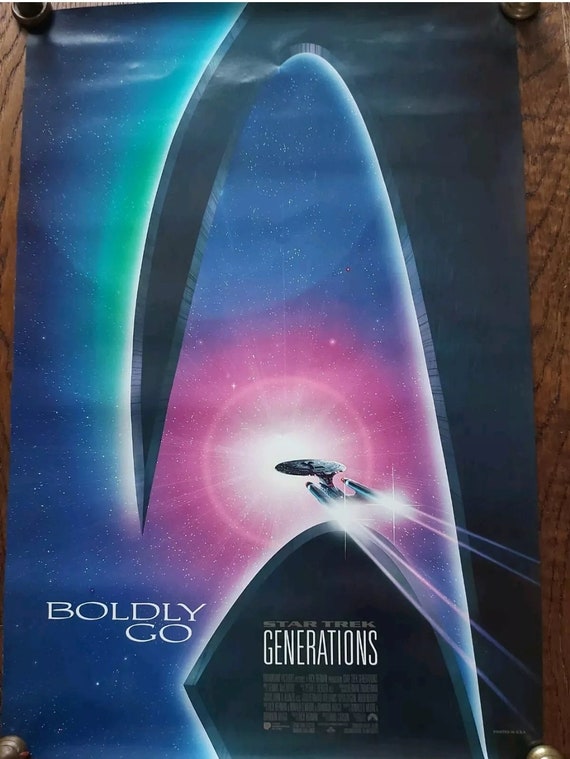 スタートレック ジェネレーションズ US版オリジナルポスター 上下が額