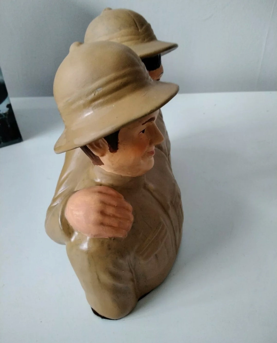 Rare Vintage Laurel And Hardy Safari Ornament Figurine Statue Etsy