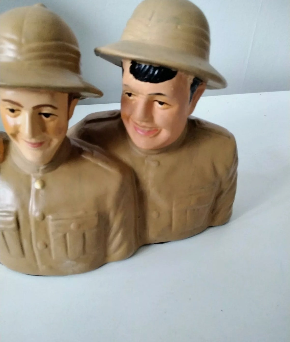 Rare Vintage Laurel And Hardy Safari Ornament Figurine Statue | Etsy