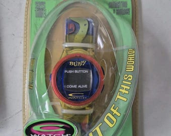 Vintage 1998 Trendmasters C Electronic Watch Burpy *Read*