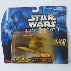 Star Wars Handelsföderation Droid Star Fighter Micro Machines Galoob 1999 Diecast