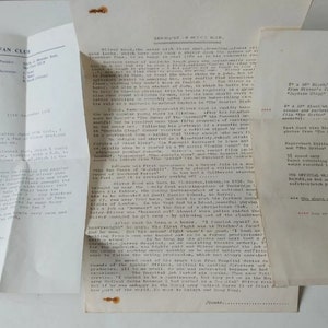 Carta oficial de precio de membresía de la biografía del club de fans de Oliver Reed 1964 Raro