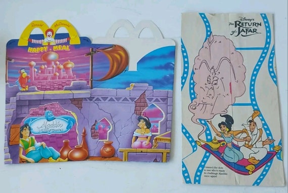 Vintage Disney Mcdonald's Happy Meal Aladdin Box / Return of Jafar