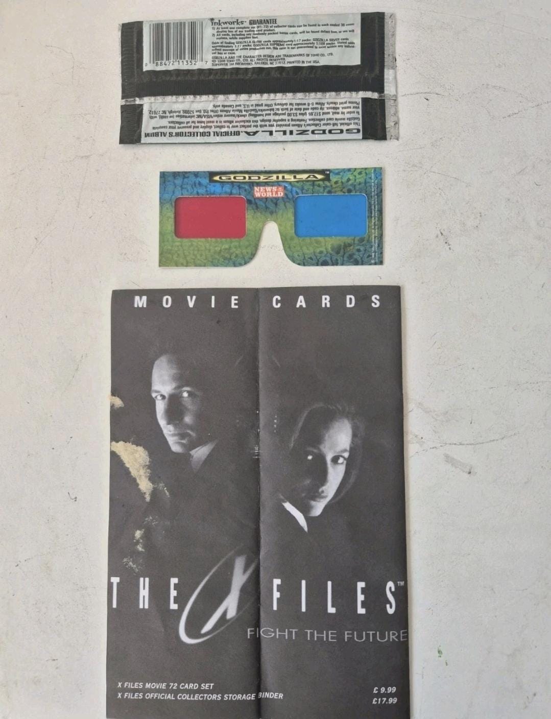 ゴジラ 1998 プロモーションセット 3Dメガネ 未開封トレーディング