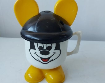 Vintage Walt Disney Productions Mickey Mouse Big Ears Drinking Cup 1970/80s