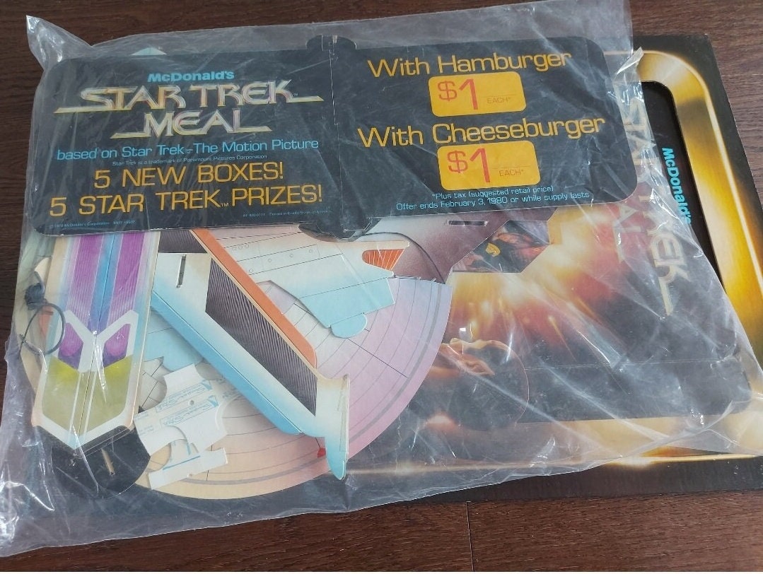 Star Trek the Motion Picture Mcdonald's Happy Meal Standee