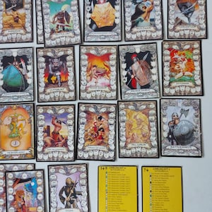 Steve Jackson Battle Cards CCG vintage Fantasy Game x 21 cartes Merlin 1993