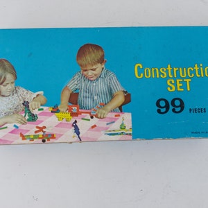 Vintage Creative Construction Set Animals Ships Helicopter Educational Toy