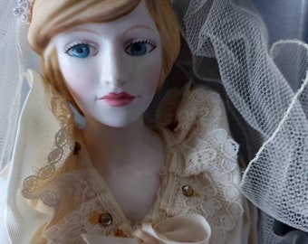 ダイアナ妃 ポートレートドール ブルー 希少品 ロイヤルドルトン