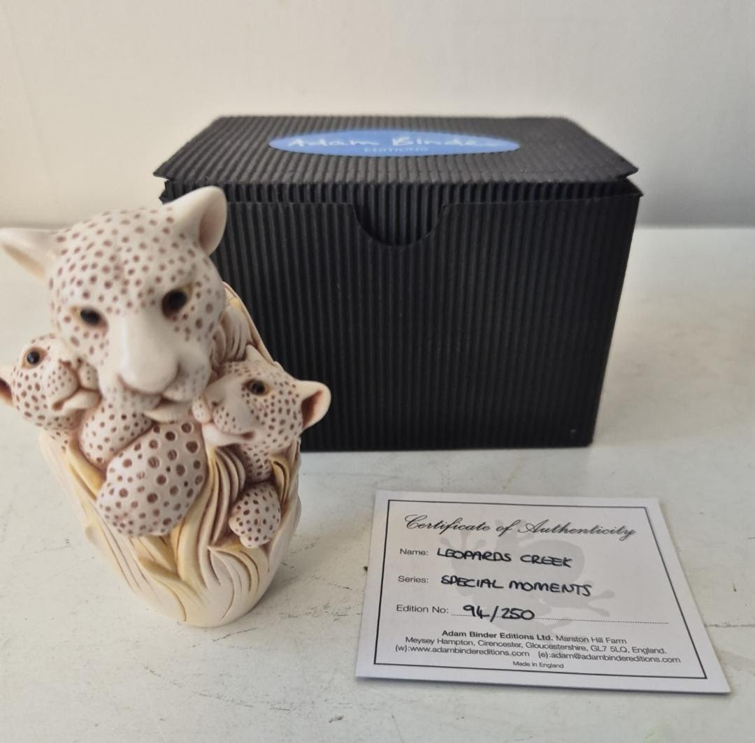 Harmony Kingdom Artist Adam Binder Leopard's Creek LE 250 Retired