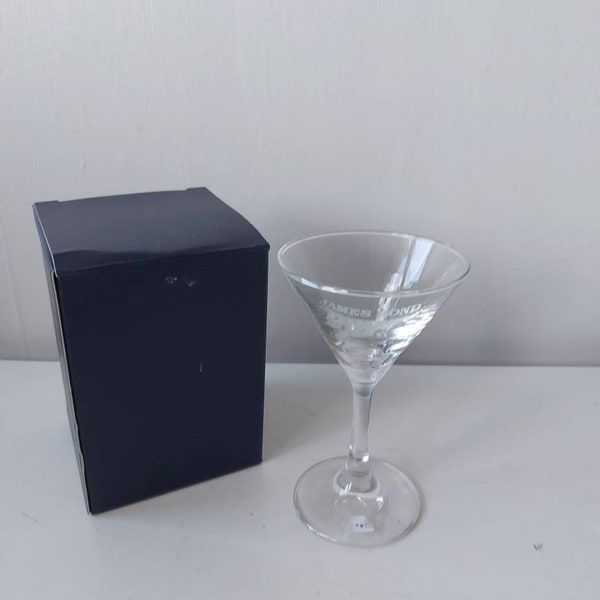 James Bond 007 Martini Glass Replica Prop Promotional Item Boxed