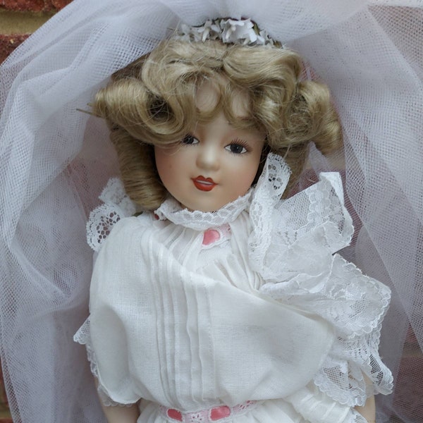 Playing Bride Doll By Maud Humpfrey Bogart Hand Painted Royalton 14"