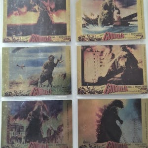 1996 Japanese Import Godzilla Trading Cards 9 Total - Etsy