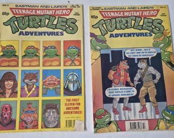 Teenage Mutant Ninja Hero Turtles Adventures #45 & 46 - Fleetway UK Run - Rare!!