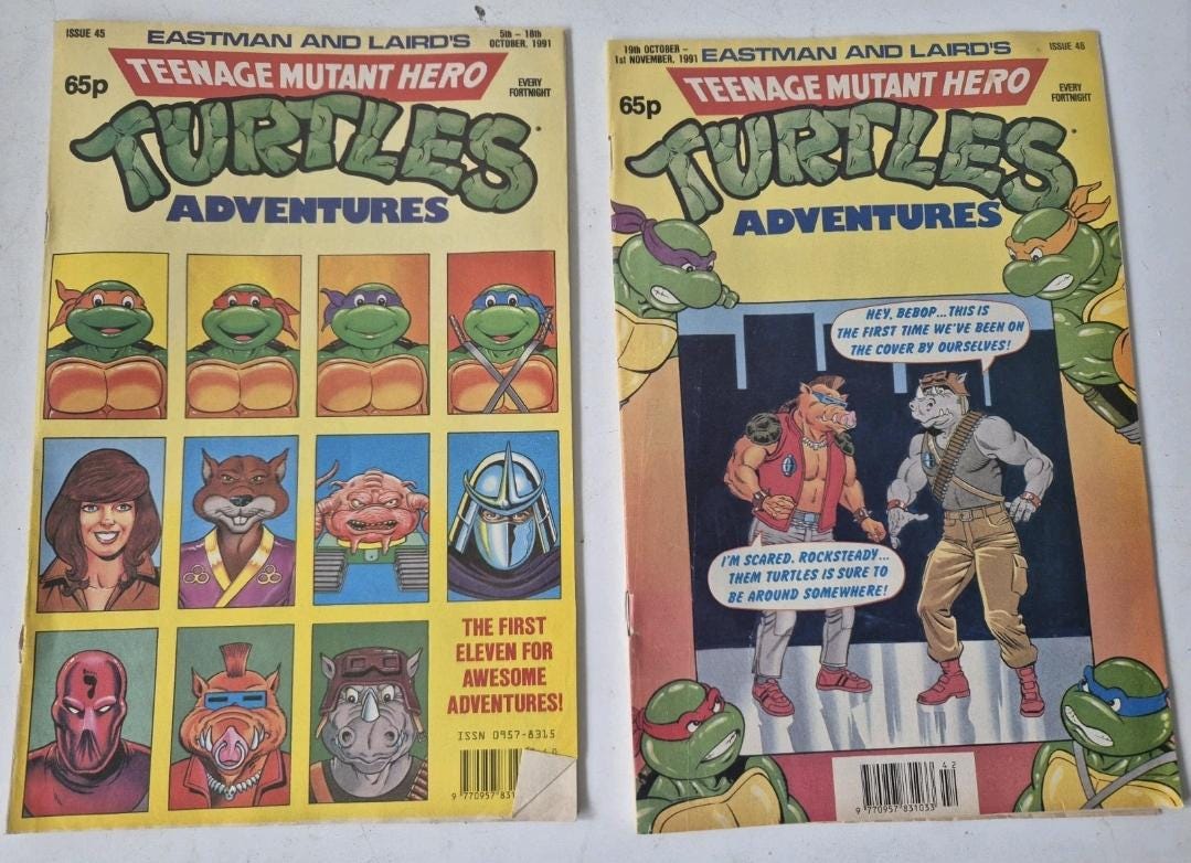 Teenage Mutant Ninja Hero Turtles Adventures #45 & 46 - Fleetway